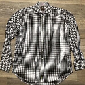 Tailorbyrd Checkered‎ Button Up Long Sleeve Dress Shirt XL
